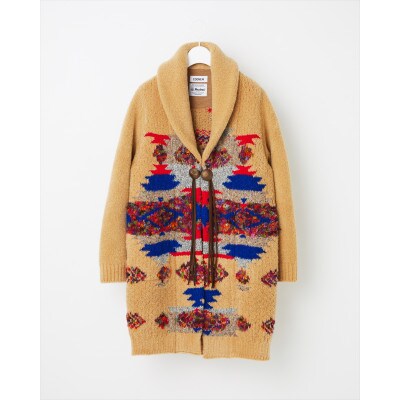 COOHEM NATIVE JACQUARD COAT ベージュ サイズ1 ユニセックス 米富繊維