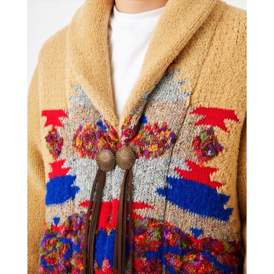 COOHEM NATIVE JACQUARD COAT ベージュ サイズ1 ユニセックス 米富繊維
