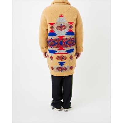 COOHEM NATIVE JACQUARD COAT ベージュ サイズ1 ユニセックス 米富繊維
