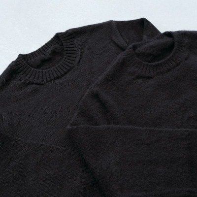 SHETLAND WOOL PULLOVER ブラック サイズ3