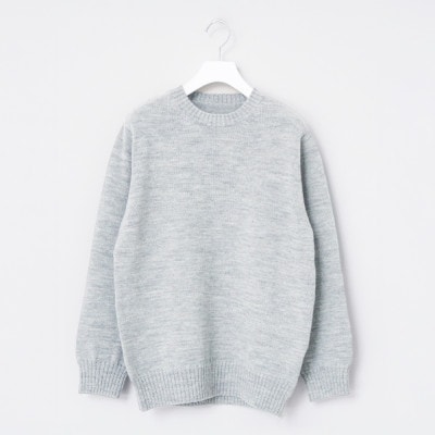 SHETLAND WOOL PULLOVER ライトグレー サイズ2