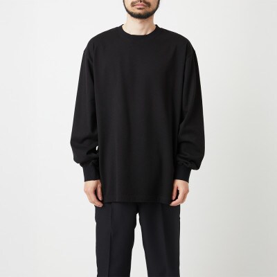 Yonetomi NEW BASIC T-SHIRT  LONG SLEEVE ブラック サイズ1