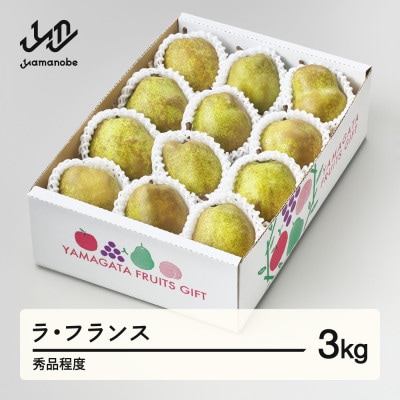 先行予約 ラ・フランス 秀品程度 約3kg(6～12個程度) 山形県産 tf-lasxx3