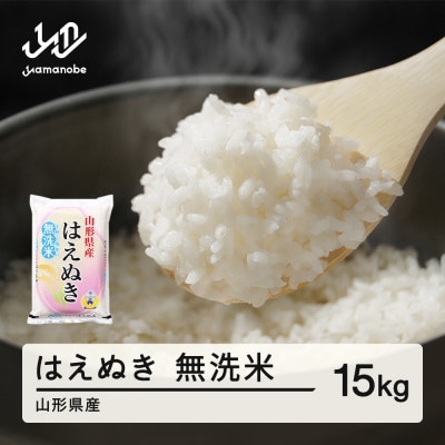 【2027年4月上旬～4月中旬頃発送予定】はえぬき 無洗米 15kg tf-hamxb15-4f