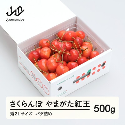 《先行予約》さくらんぼ 紅王 秀2Lサイズ 500g バラ詰め ns-ybs2b500