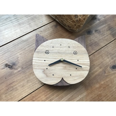 猫の壁掛け時計 スタンダード 猫好き 木製(1個) 【WOOD STUDIO 猫の壁掛け時計 スタンダード 猫好き 木製(1個) 【WOOD STUDIO