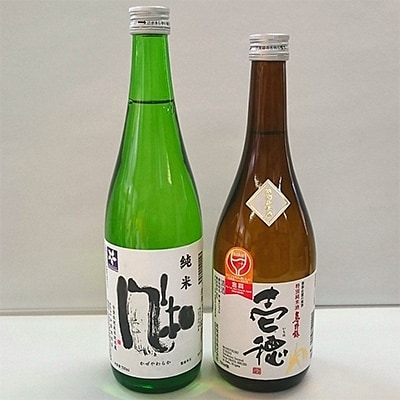 佐渡の純米720ml×2本セット【金鶴 風和】【真野鶴 壱穂】17