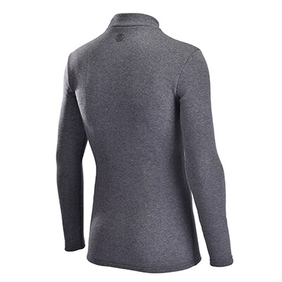 男性用　防寒用ハイネックインナーシャツ(Mink)　グレー　サイズXL