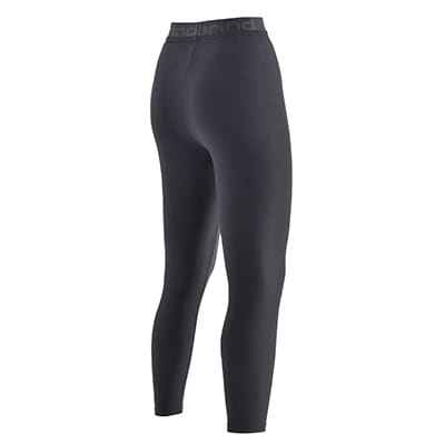 女性用　防寒用ハイネックインナーシャツ&ヒートタイツ上下セット(Mink)　黒　サイズS