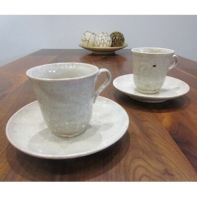 【鹿背山焼 無双窯】 コーヒーカップセット