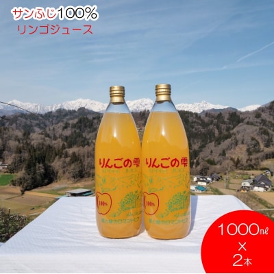 サンふじりんご100%ジュース1L2本*201