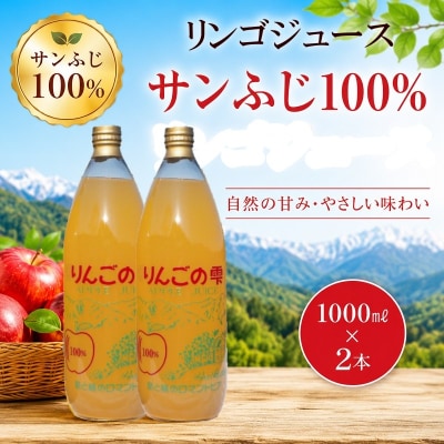 サンふじりんご100%ジュース1L2本*201