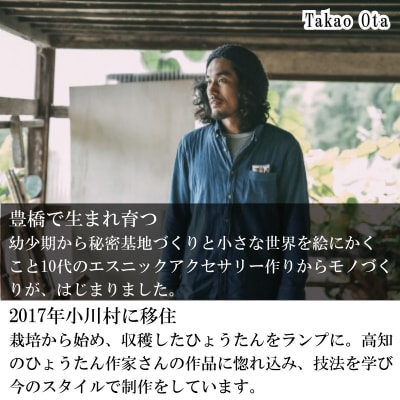 小さな村のひょうたん屋tern tern 天然ひょうたんのLEDフットランプ*460
