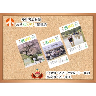 小川村広報誌　広報おがわ年間購読*248