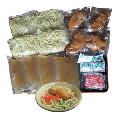 【アワセそば食堂】てびちそば4食セット(てびち4個入)
