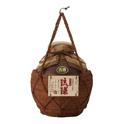 古酒琉球シュロ巻3升壺