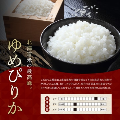 【定期便3カ月】北海道産 特別栽培米 ゆめぴりか 白米 5kg×2袋(10kg) 1月発送開始