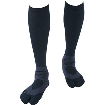Runtage アスリートラウンドPRO Ver.2 着圧ゴルフソックス【27-29cm　グレー】