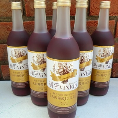 横手ViNERy　大沢葡萄プレミアムジュース(720ml×6本)