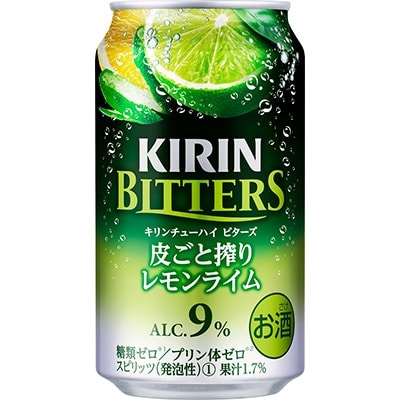 キリン ビターズ 皮ごと搾りレモンライム 350ml 1ケース(24本)