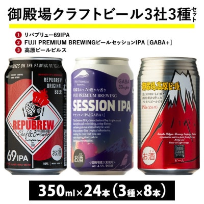 御殿場クラフトビール3社3種類×8本セット24本入『1769』
