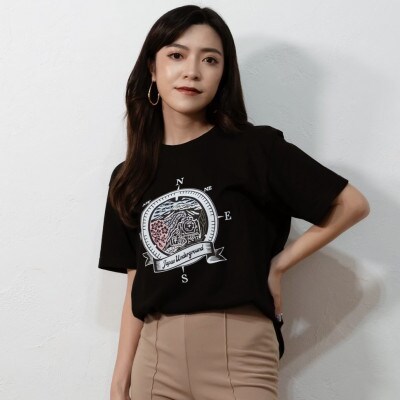 御殿場市 マンホールTシャツ 黒 Lサイズ