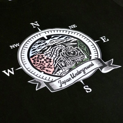 御殿場市 マンホールTシャツ 黒 Lサイズ