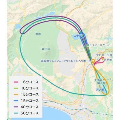 【御殿場市】御殿場～横浜間ヘリコプター往復移動便+ヘリコプター遊覧(10分)セットチケット