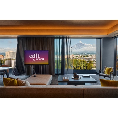 富士山を望む、全49室のホテルを完全貸切【edit x seven富士御殿場】