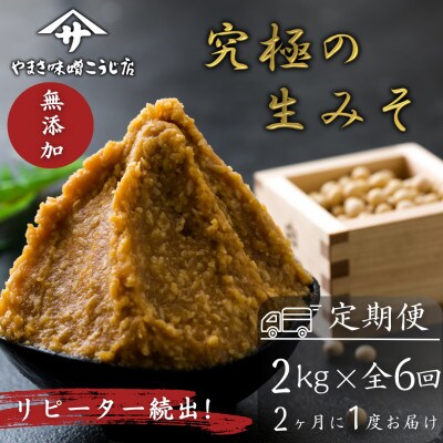 【2ヵ月毎定期便】蔵出し直送 究極の生みそ 2kg全6回