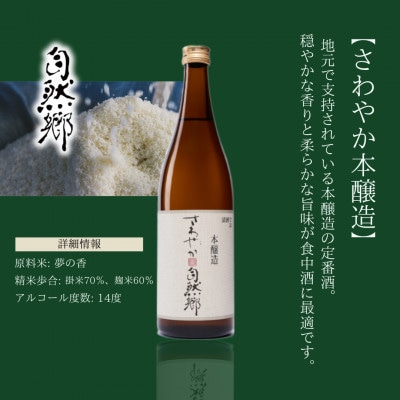 【最優秀蔵元賞受賞 大木代吉本店】SEVEN,BIO,さわやか本醸造 日本酒飲み比べ 各720ml