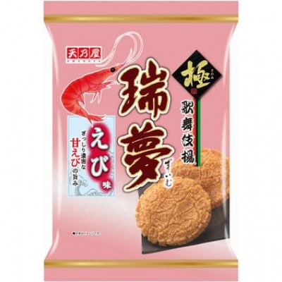 天乃屋　歌舞伎揚瑞夢えび味　6枚入り×12袋