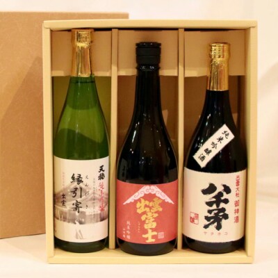 出雲の地酒セット(旭日・天穏・富士)の純米吟醸3本セット【2_1-020】