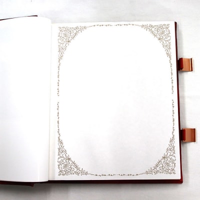 手作り高級アルバム　”バッキンガムR(レッド)”【5_3-003】