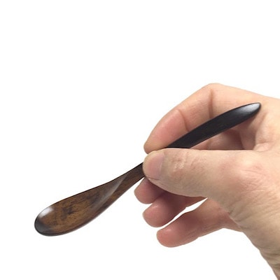 黒柿　壱乃匙セット(大2本、小2本)【6_6-001】