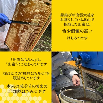 「出雲はちみつ」こだわりの山蜜　縁花蜜と百花蜜の3個セット【1_1-014】