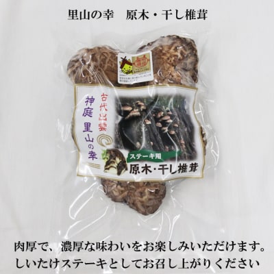 【令和8年産】出雲神結米(つや姫)1kg×4袋+乾燥ステーキしいたけ　【2027年4月頃より発送】