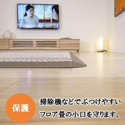MIGUSAフロア畳専用枠材(6枚施工)　ストレート:10本、コーナー:4個【2_7-004】