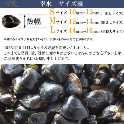 宍道湖産冷凍しじみLサイズ(殻幅14㎜～16㎜)200g×10袋