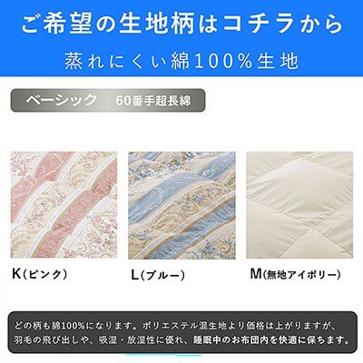 羽毛布団 打ち直し ダブル掛け1枚→ダブル掛け1枚 【ベーシックコース】 