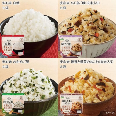 お湯を注いで15分でご飯【安心米9食セット】3日分/非常食/防災 備蓄 長期/アルファ化米