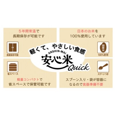 非常食 7日分【安心米クイック】/調理5分/防災 備蓄 長期保存 アルファ化米/食物アレルギー対応