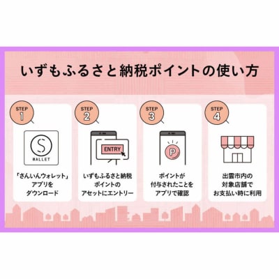 出雲市 デジタル地域通貨「いずも縁結びPAY」 いずもふるさと納税ポイント15,000pt
