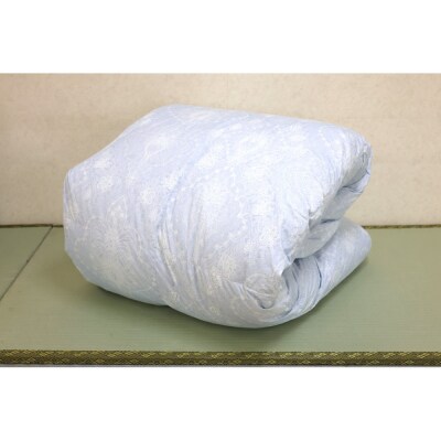 ツインキルト羽毛ふとん　シェリルFD　ブルー色