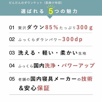 洗える 羽毛 肌掛け布団 1枚 日本製 シングル ダックダウン85% 夏用