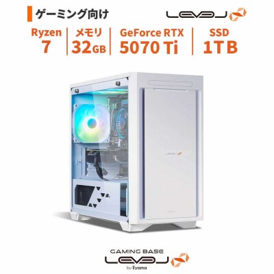 ミニタワーゲーミングPC Ryzen 7/5070 Ti/No.397