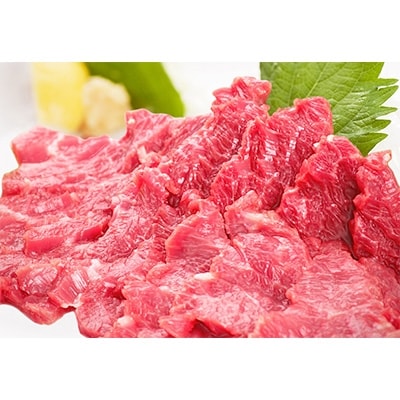 ～熊本特産馬刺し～【国内肥育】国産赤身馬刺し400g(100g×4)タレ100ml付き