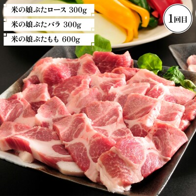 【戸沢村×金山町 共通返礼品】最上のお肉 焼き肉定期便 2回(戸澤豚・米の娘ぶた) FAE-0026