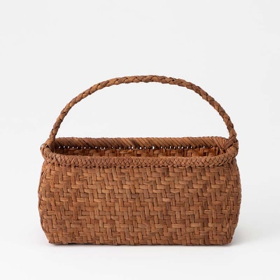 山葡萄かごバック網代編み ワンハンドル F7W-0223