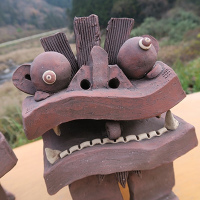 【広島県安芸太田町・風炎窯】~魔除けでがんす!シーサー特大でがんす!